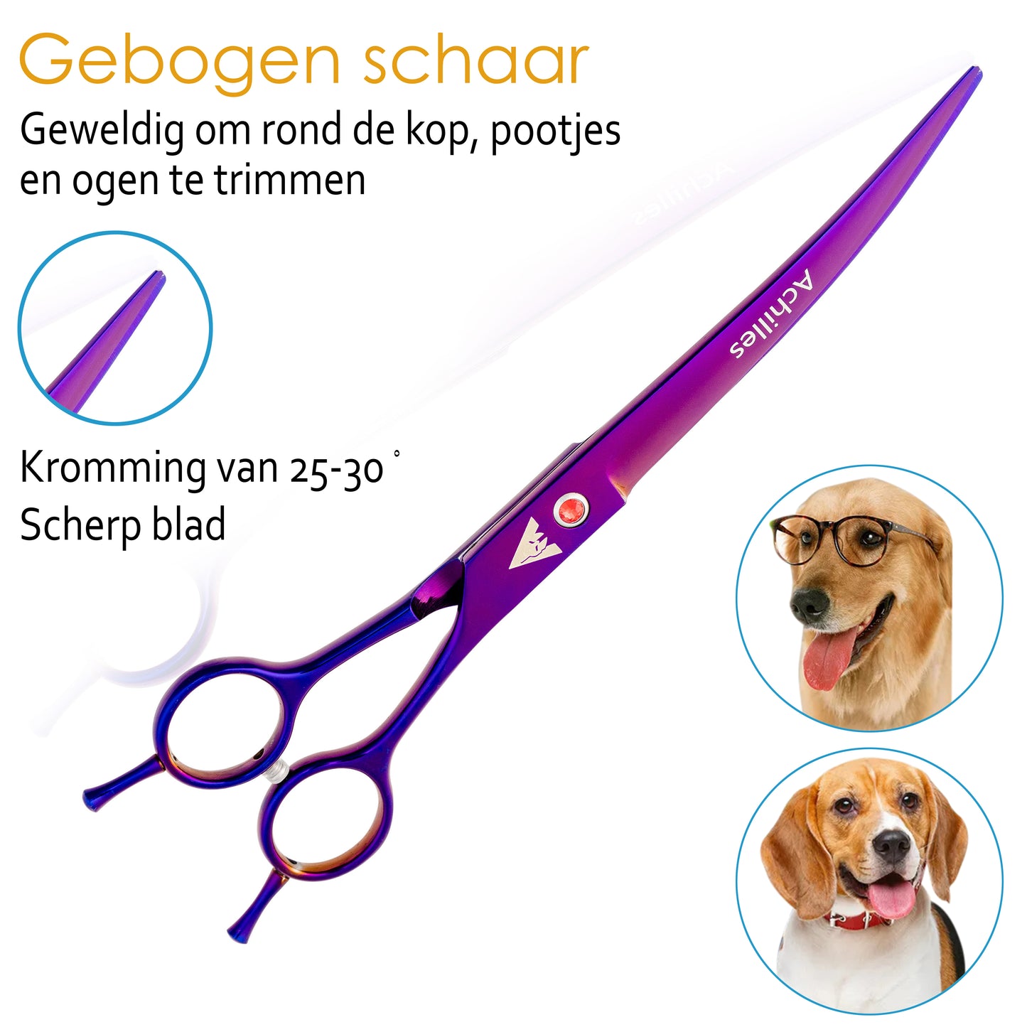 Achilles® Professionele 8-Delig Scharenset Hond
