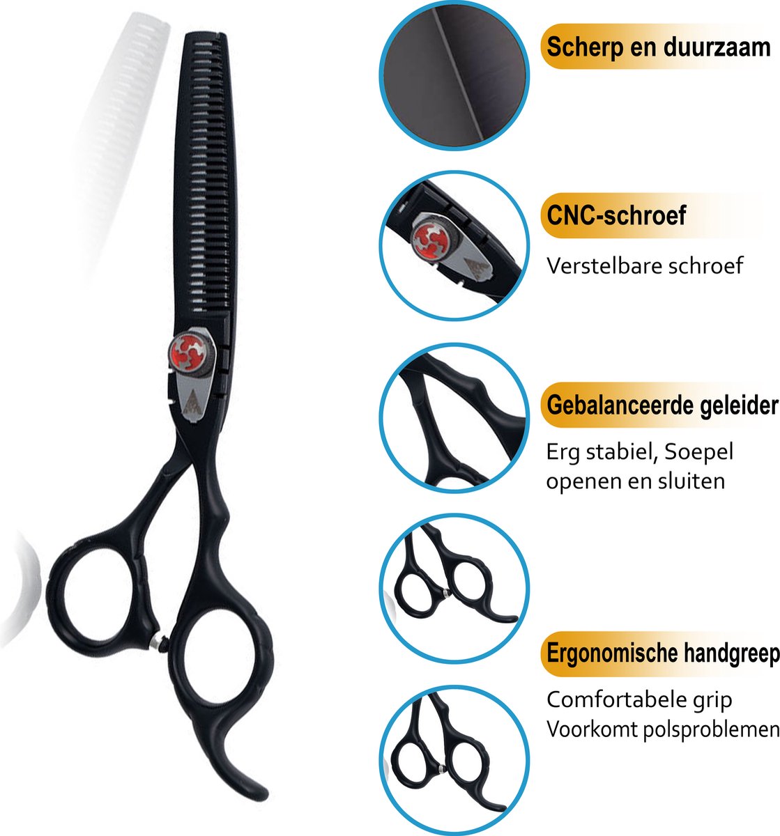 Achilles® Professionele Kappersschaar