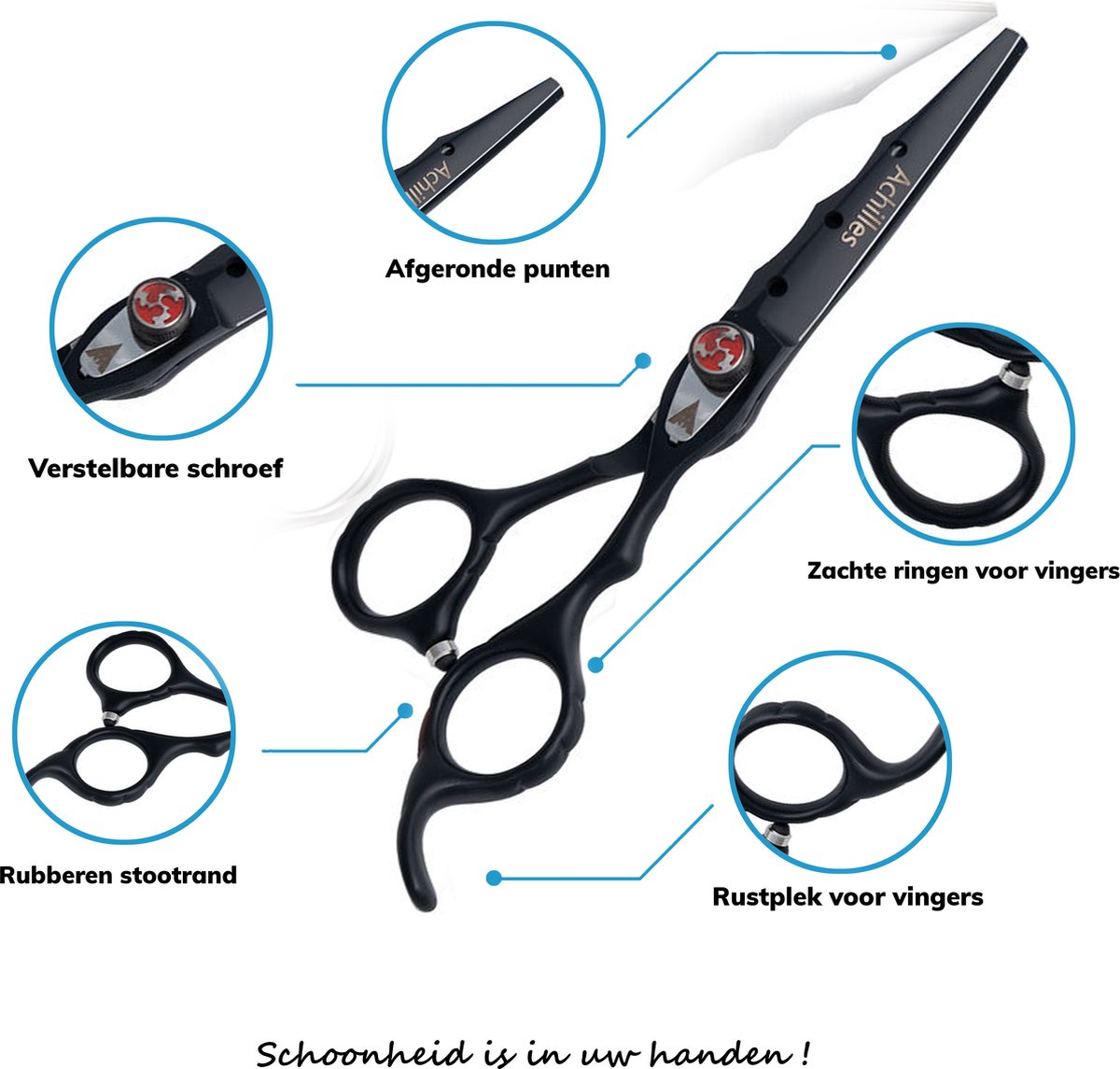 Achilles® Professionele Kappersschaar