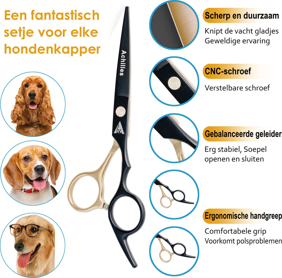 Achilles® Professionele Scharenset Hond