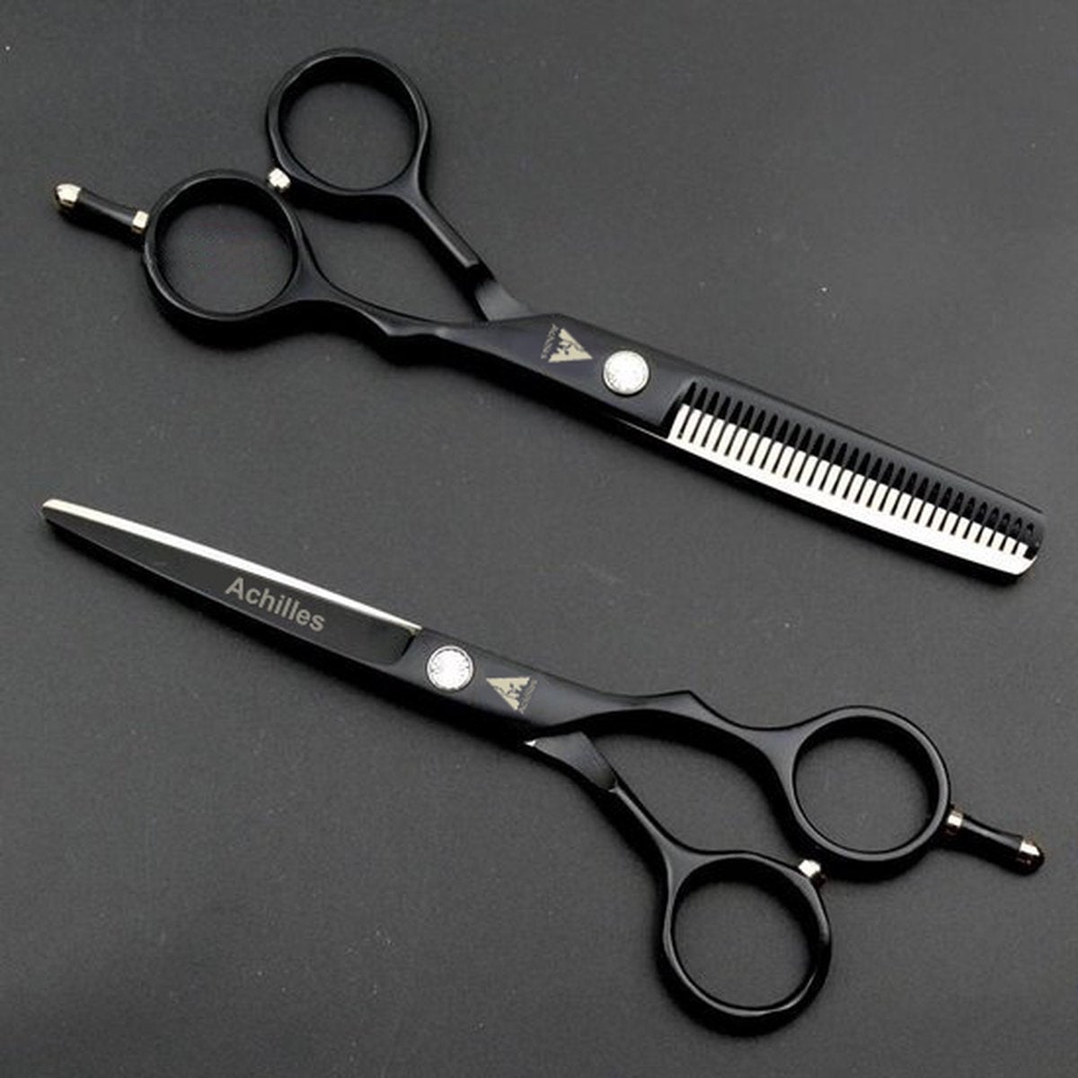 Achilles Kappersschaar 6 inch Hoogwaardige Kwaliteit Stainless Steel + Schaar Kapper – Uitdunschaar - Effileerschaar - Kapperschaar