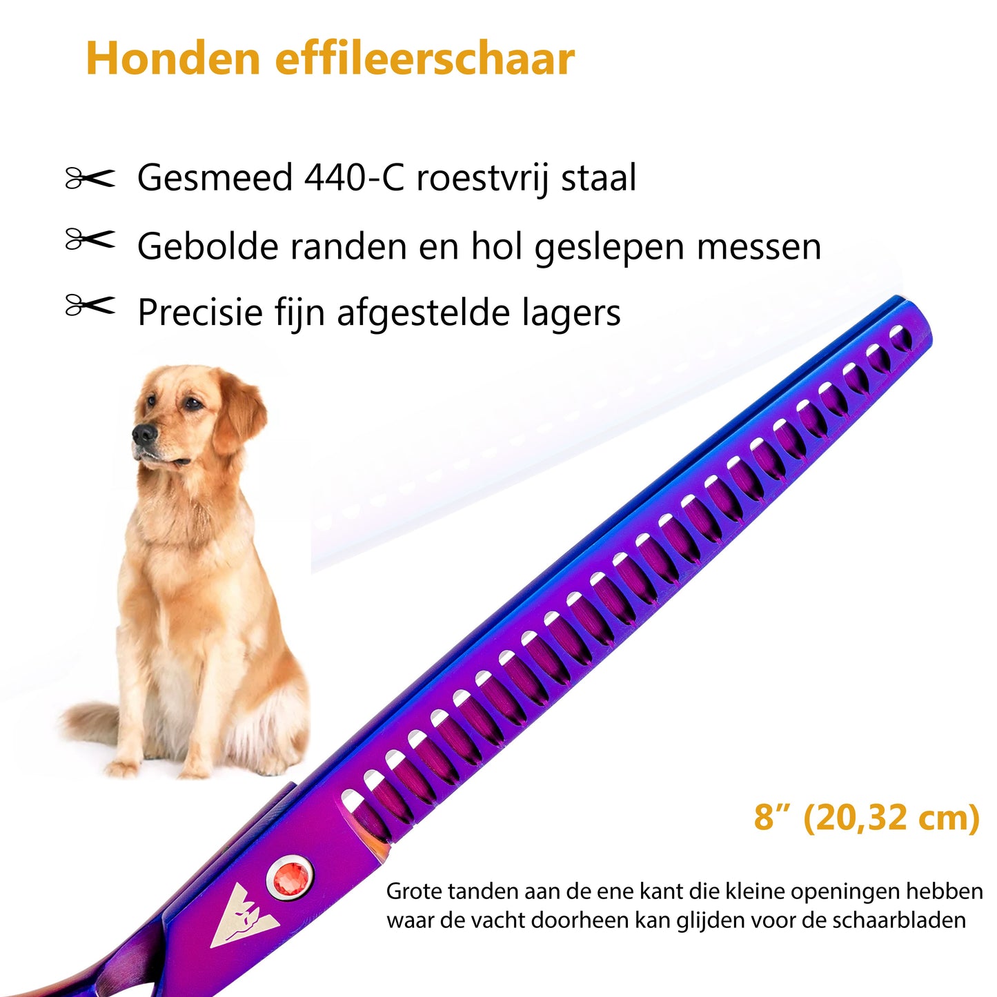 Achilles® Professionele 8-Delig Scharenset Hond