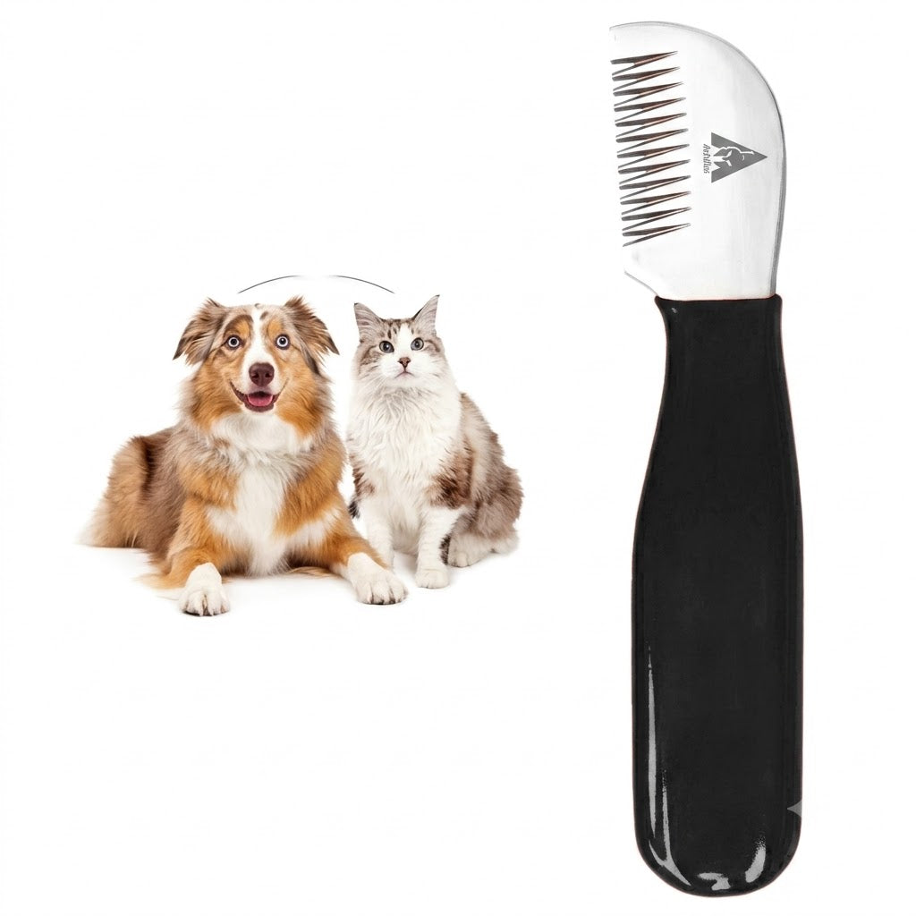 Achilles® Trimmes Hond - Kat - Plukmes - Stripmes - Luizenkam - Vlooienkam