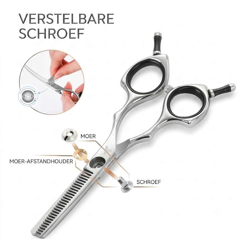 Achilles® Mini Effileerschaar Hond & Kat - 5 Inch - Japans 440C Steel - Uitdunschaar hond
